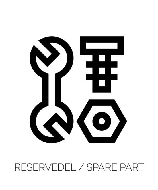 Reservedel: Louis Poulsen PH 3/2 bordlampe patineret messing skrue midterste 3 stk.