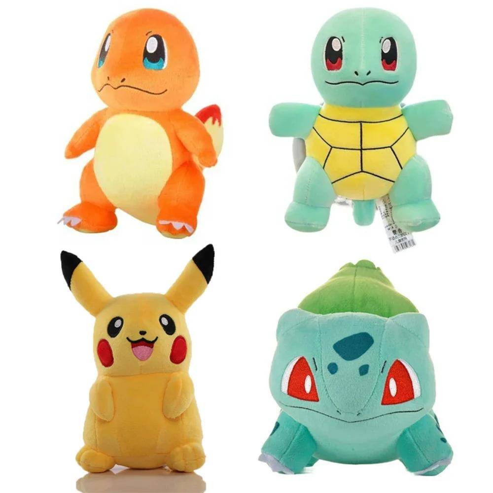 16-25CM Pokmon Gosedjur Pikachue Gengar Raichu Squirtle Eevee Charmander Bulbasaur Mewtwo Barnens Födelsedag Julklappar