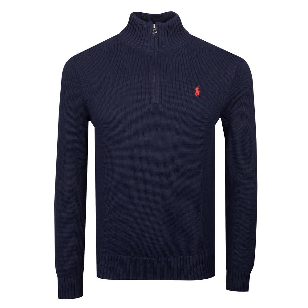 Cotton Quarter-Zip Jumper