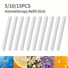 TEMU Automobile Air Freshener Refill Sticks 5/10/15pcs - Aromatherapy Scent Strip For Car Vent - Solid Perfume Replacement Bars With Lemon, Ocean, Cologne, Jasmine, Osmanthus Essences