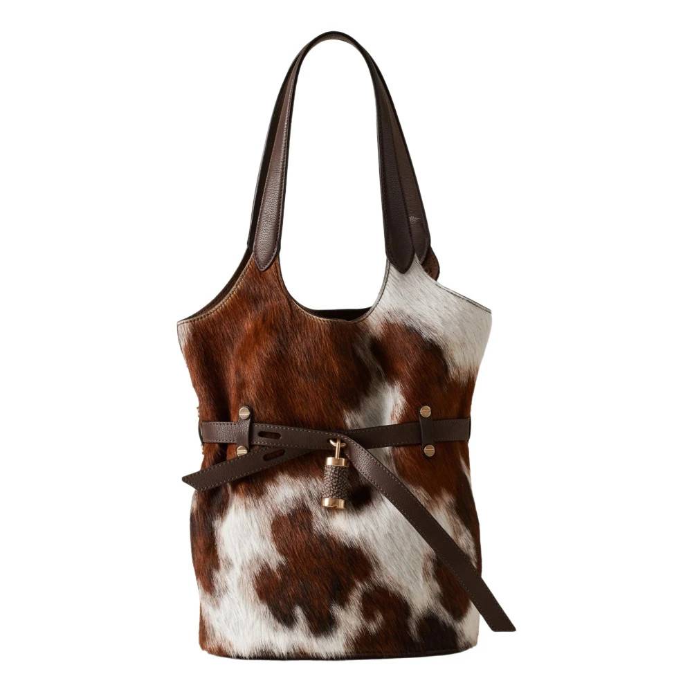 Borbonese Borsa Secchiello - Tasker - Dame - Brun - ONE SIZE - Uld