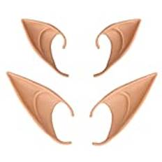 ASTER 2 st älva pixie alf öron ande älva öron kostym boll cosplay fest utklädnad cosplay maskerad tillbehör för halloween julfest alva vampyröron