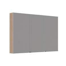 Dansani Style 120 spejlskab m/3 låger og lysstyring - Lys eg