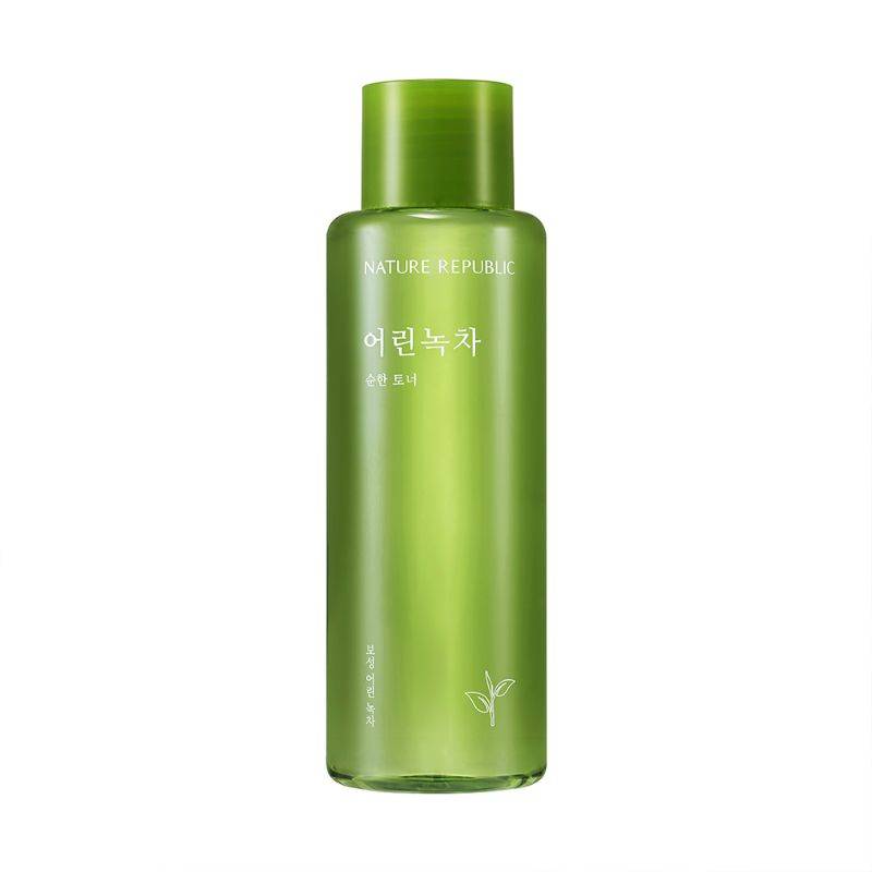 Nature Republic Mild Green Tea Toner Gentle Hydrating Facial Toner for Sensitive Skin 155ml