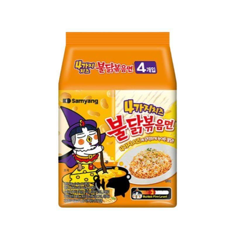 Samyang Buldak Ramen 4 Ost Kryddiga Koreanska Snabbnudlar