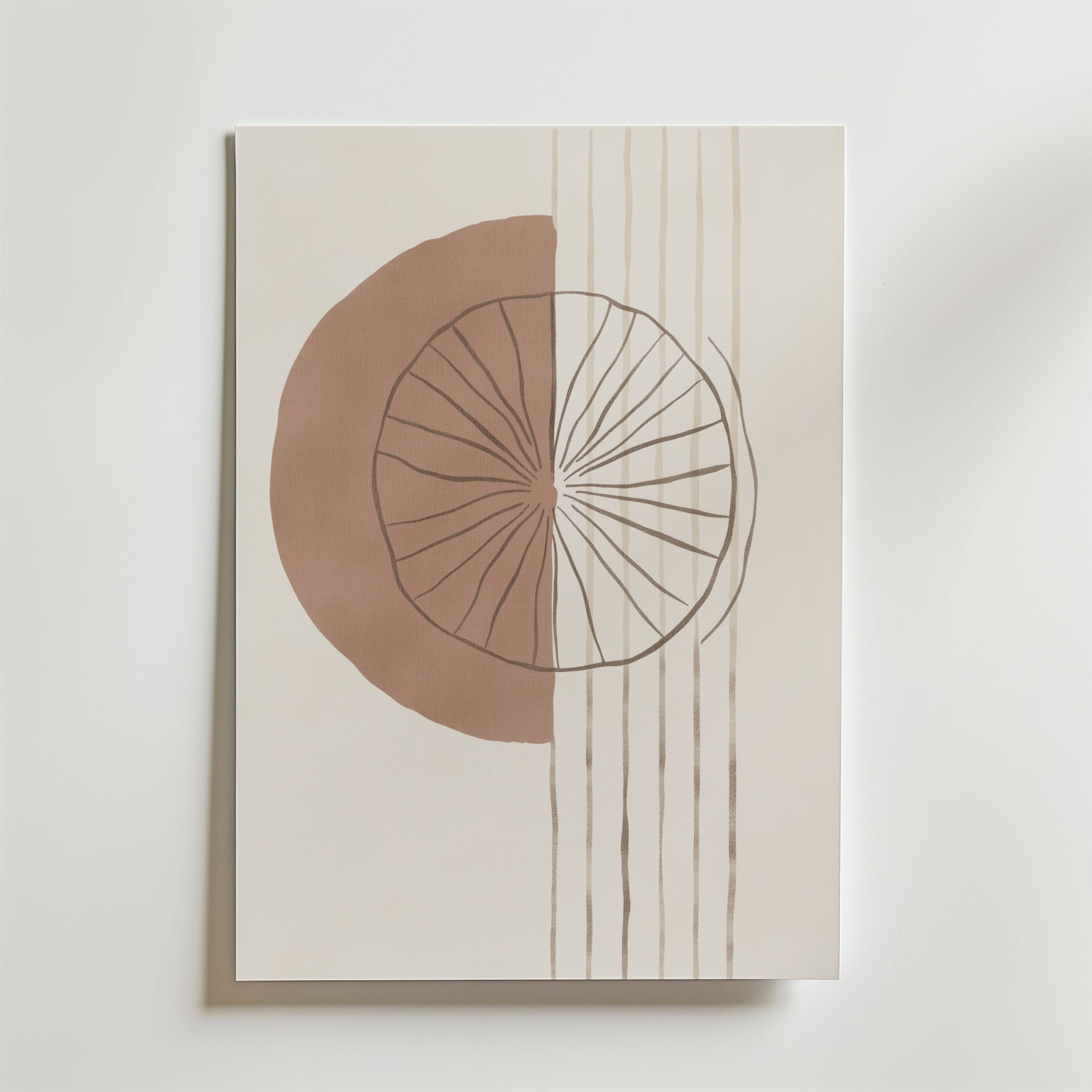 Linear Solar Form Poster - Premium Canvas 70x100 cm