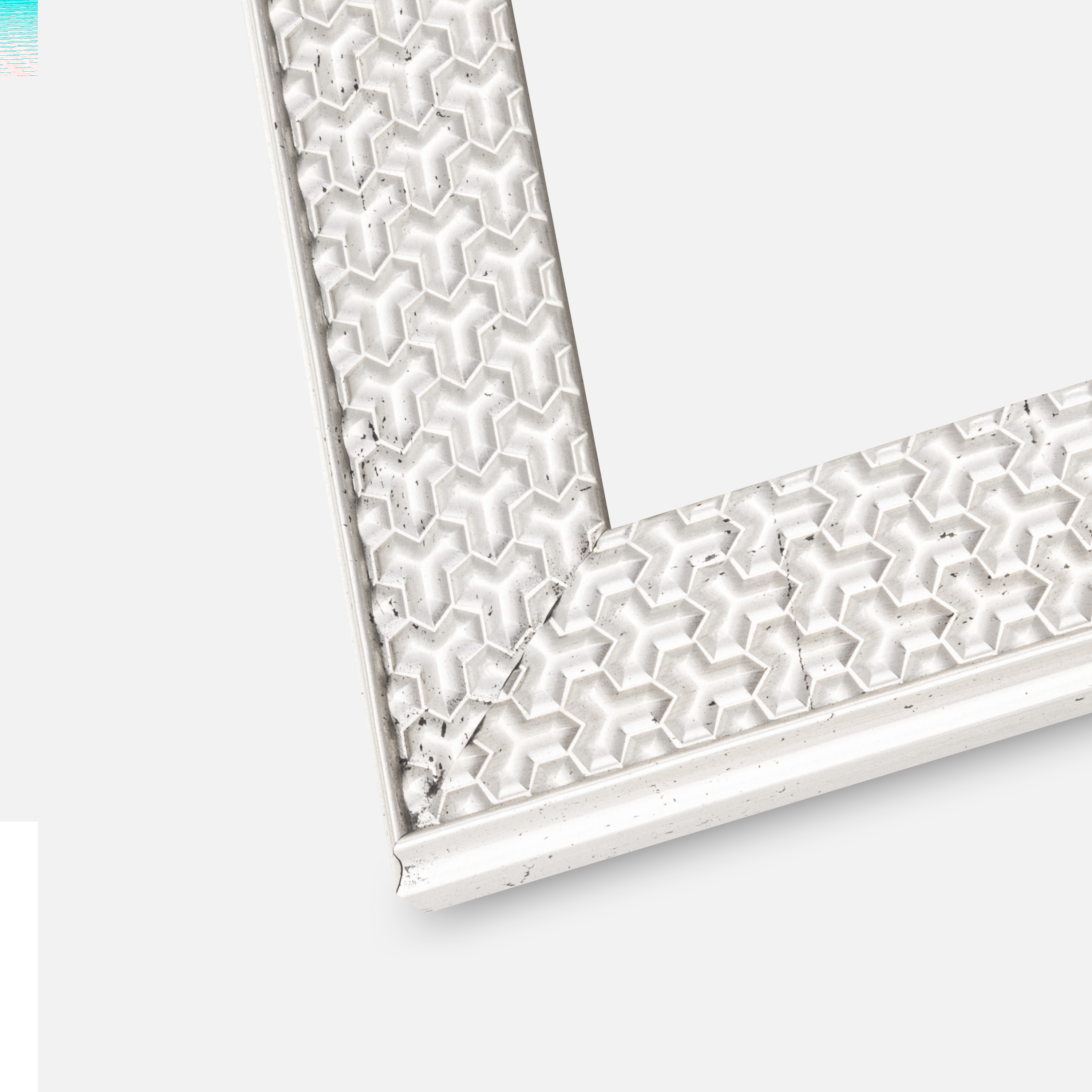 Ram Grace Silver 50x70 cm - Passepartout Vit 42x59,4 cm (A2)