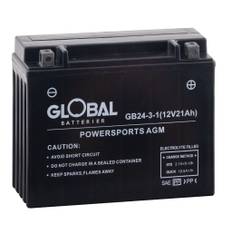 Global 12V GB24-3 FA MC-batteri 24Ah 205 x 87 x 162 mm