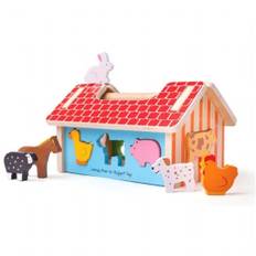 Bondegård Sorteringskasse Bigjigs Træ Legetøj 531082