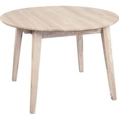 Matbord Genova förlängningsbart Ø110-160x110 cm whitewash oak