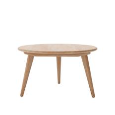 Carl Hansen - CH008, Oljad Ek, Ø 78 cm - Höjd 44 cm - Sofaborde - Hans J. Wegner - Træ farvet - Træ