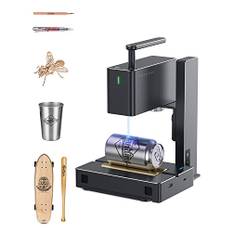 LaserPecker 2 (Pro) Laser Graviermaschine + Rotationswalze + Schutzabdeckung, 5W Lasergravur Maschine 600mm/s 0.05mm Punkt präzis Laser Engraver Cutter für Holz Leder Lackiertes Metall, 100mm*2000mm
