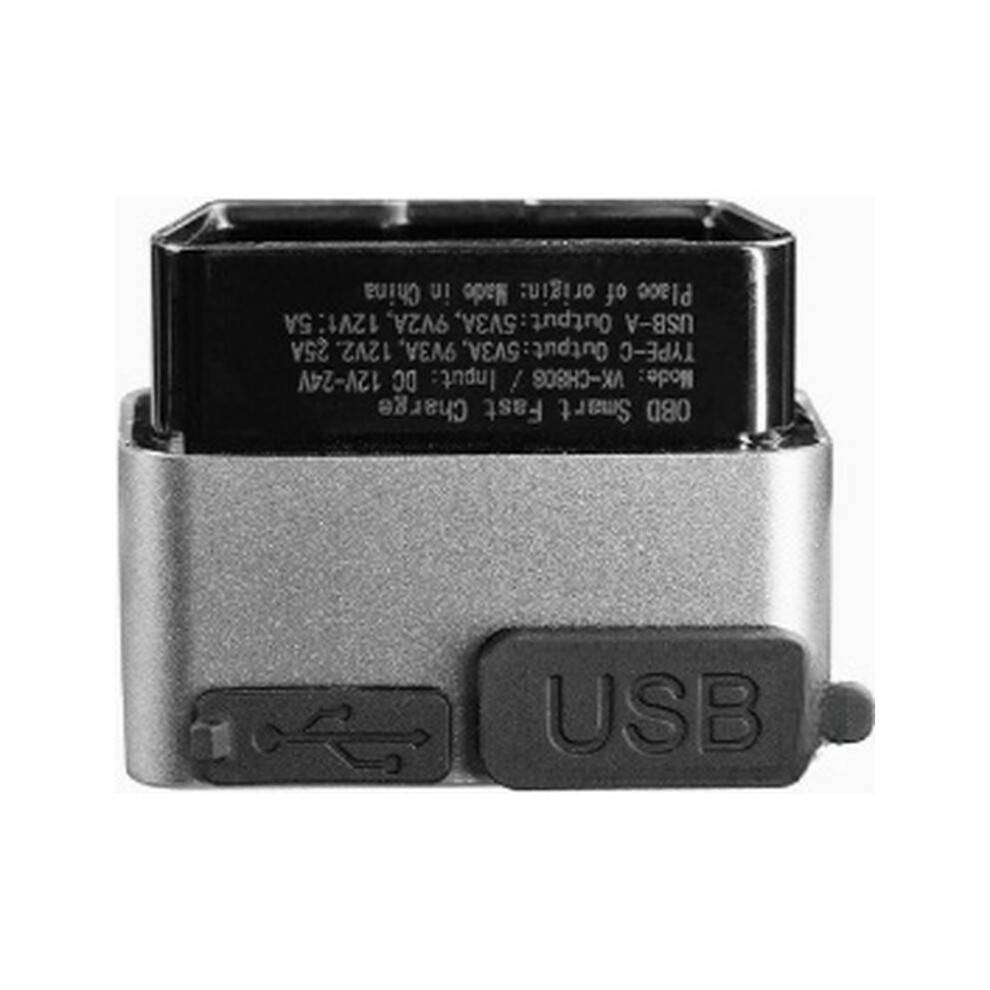 Universal Car OBD Power Extraction Device Dual USB A Type C Fast Charger Adapter Vehicle OBD Extension Charging Dock