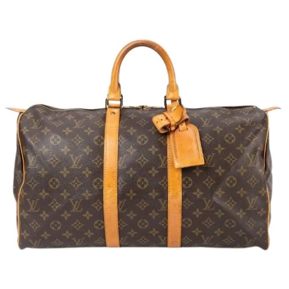 Louis Vuitton Vintage Pre-owned Keepall 45 weekendtaske - Vintage - Dame - Brun - ONE SIZE - Uld