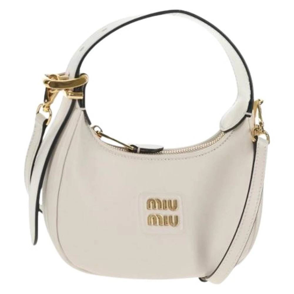 Miu Miu Pre-owned Pre-owned Mini Bag - Vintage - Dame - Hvid - ONE SIZE - Læder