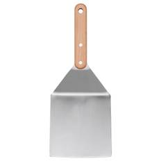 GRILLTIDER stekspade för hamburgare, rostfritt stål/bok, 30 cm