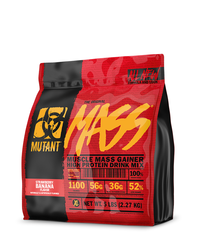 PVL Mutant Mass Gainer - Strawberry Banana, 2270 gram