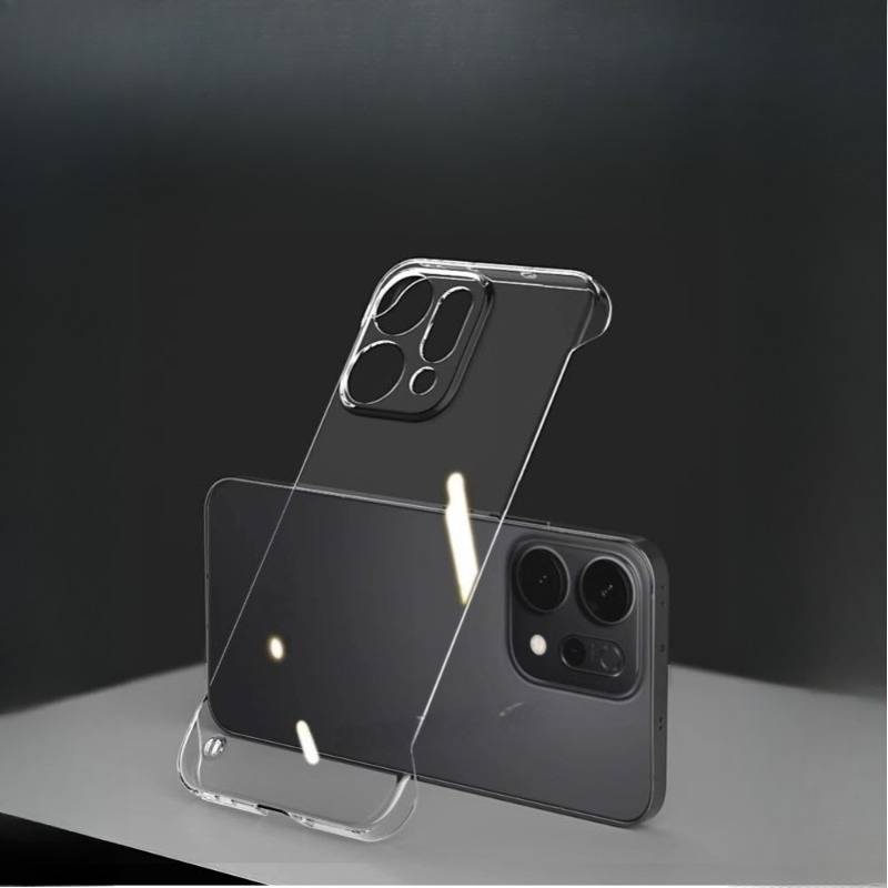 Ultra Thin Clear Frameless PC Hard Plastic Phone Case For OPPO Find x9 X8 X7 Pro Ultra For Realme reno15 14 13 Pro Back Cover