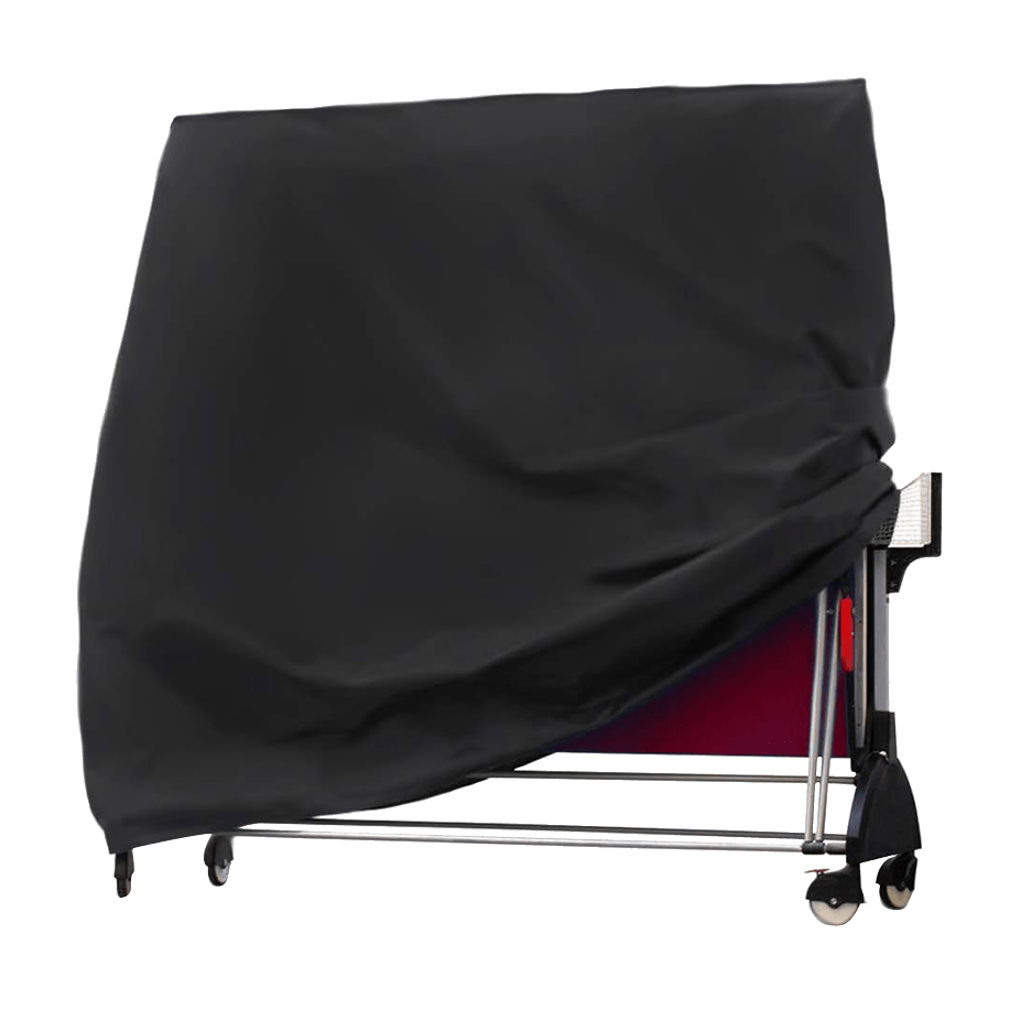 TEMU Heavy-duty Table Tennis Table Cover - 210d Oxford Fabric, Uv & With Elastic Edges For - Indoor/outdoor Pong Table Protector (black), Durable Polyester Fabric