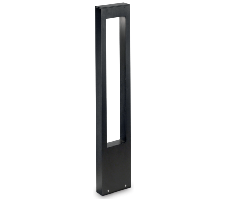 VEGA Bedlampe i aluminium og glas H80 cm 1 x G9 - Sort/Klar