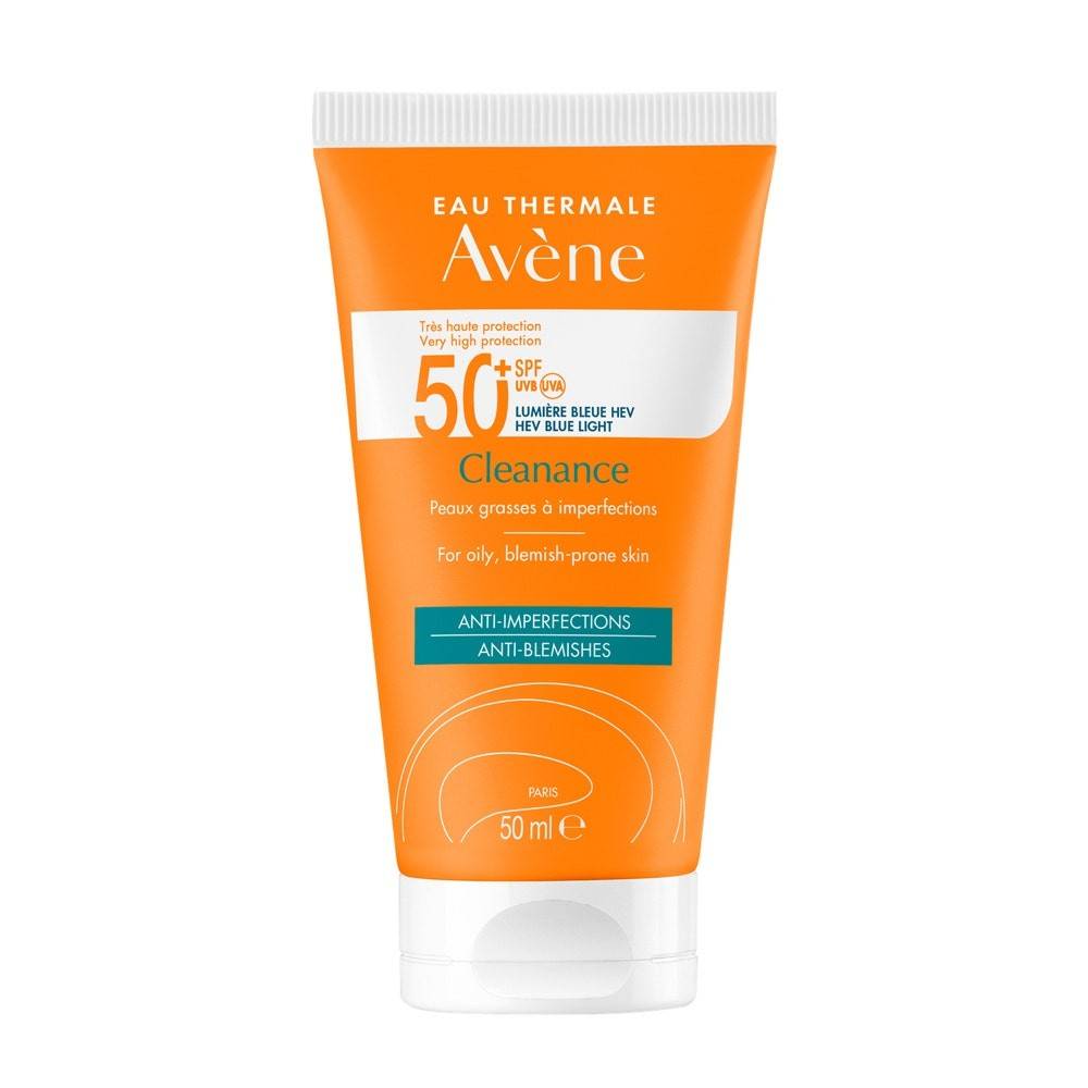 Avène Mattgivande solkräm för normal och fet hud SPF 50+ Rengöring 50 ml