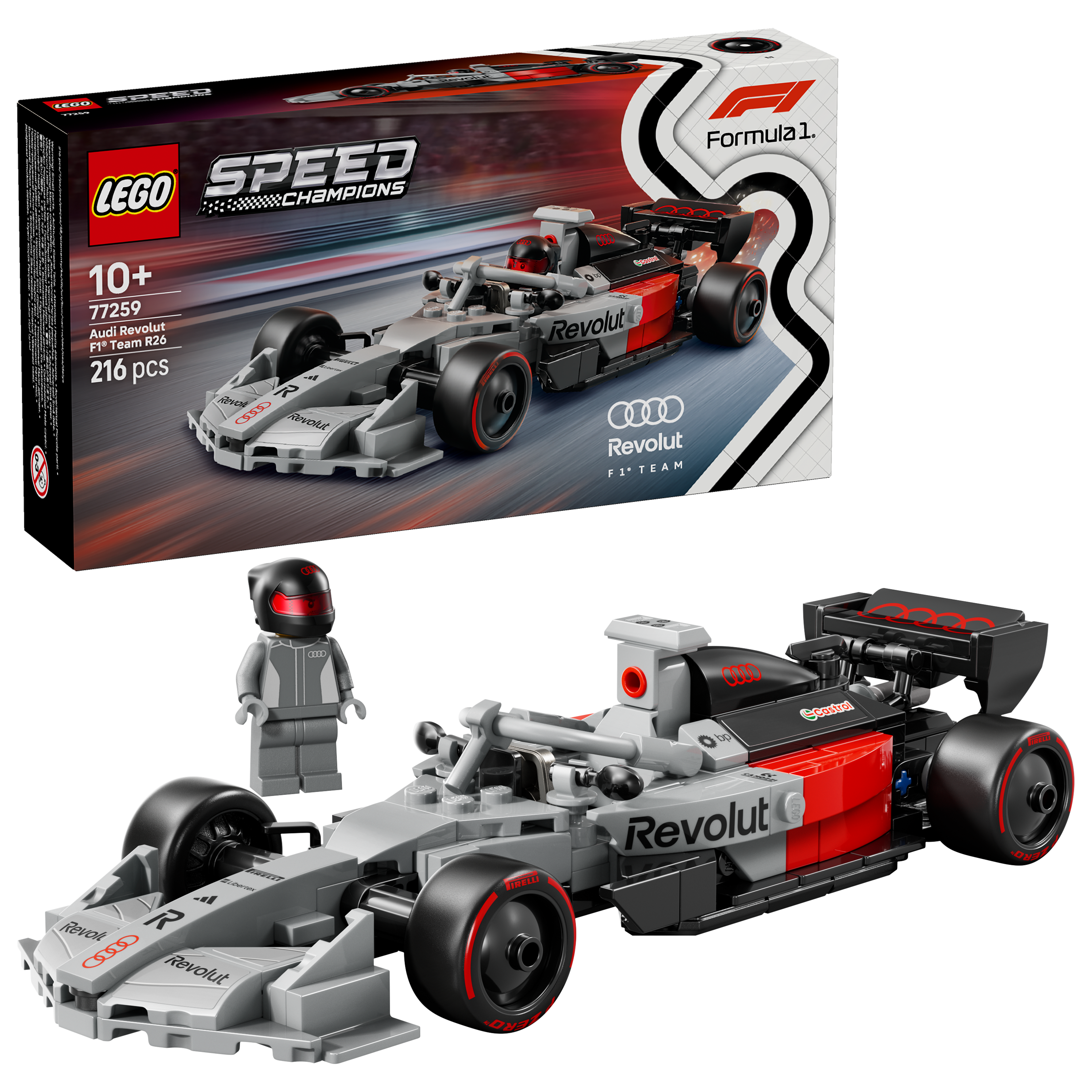 LEGO Speed Champions Audi Revolut F1 Team R26 racerbil 77259