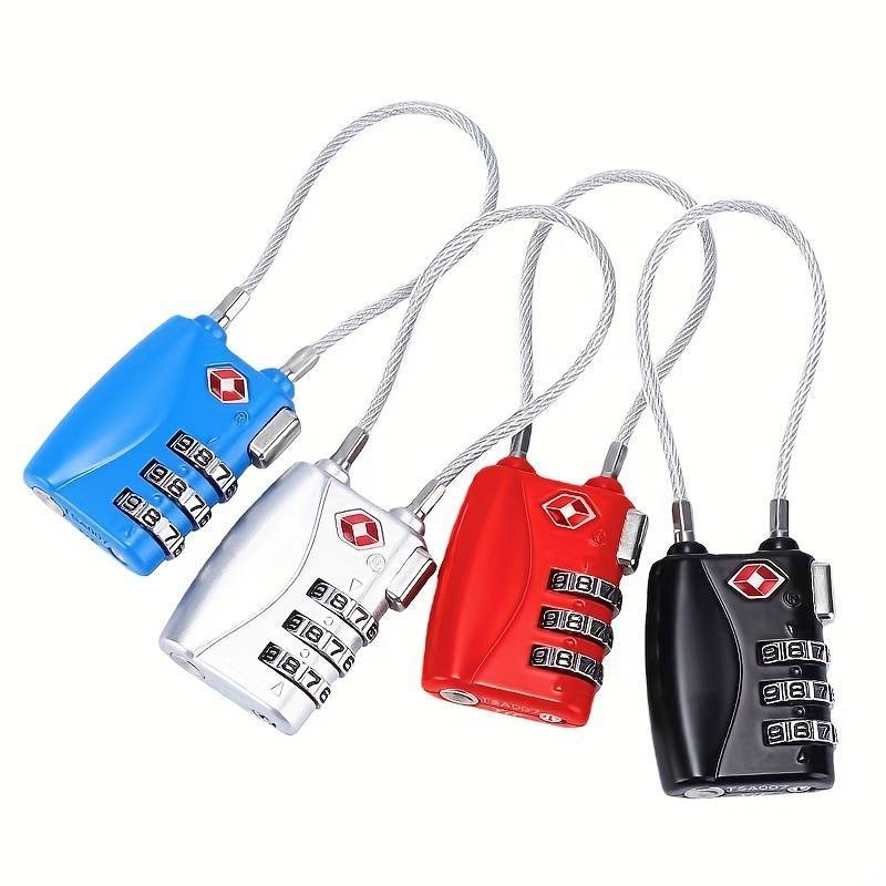 TSA lock with wire - Black