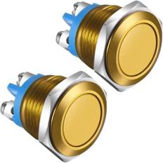 2 stk trykknapafbryder 16mm 3A/12V 24V 36 DC
