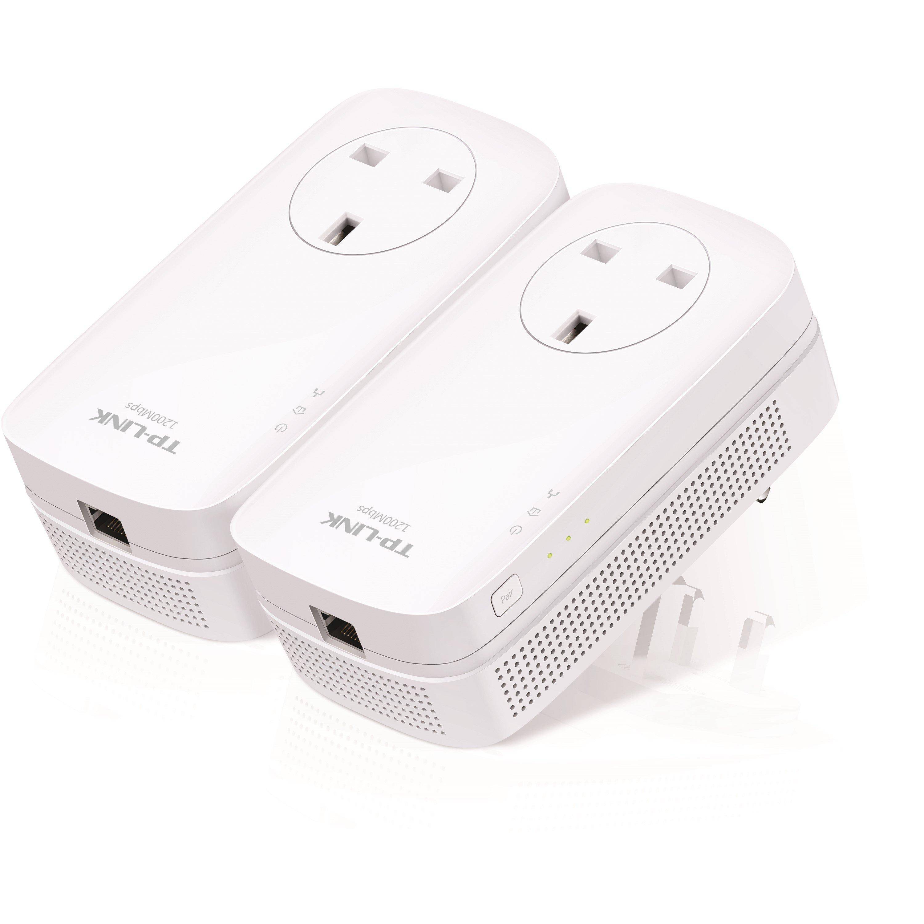 Tp-Link Tp-Link Tl-Pa8010P Kit Powerline Network Adapter 1300 Mbit/S Ethernet Lan White 2 Pcs