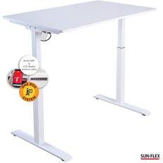 Bord höj/sänk SUN-FLEX® Easydesk Elite Pure White 120x60cm