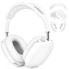 VISOOM Case für Airpods Max Kopfhörer, weiche Silikon Schutzhülle für Apple Airpod Max Zubehör Cases(Weiss)