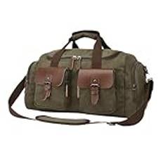 Weekender Väska Sportväska 20 In Duffel Bag Weekender Duffel Bag Canvas Resor Övernattningsväska För Kvinnor Män Reseväska(Color:E)