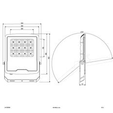 EVN Panthera udendørs LED-spot IP65 150 W 4.000 K