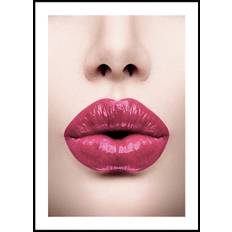 Pink Lips Plakat (100x140cm) - Plakater  > Modeplakater, *Modeplakater