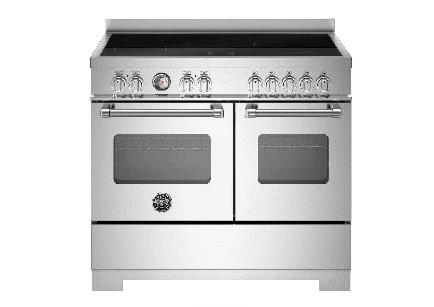 Bertazzoni, Master-serien, Induktionskomfur, 100 cm, 5 zoner, 2 ovne. Rustfrit stål.