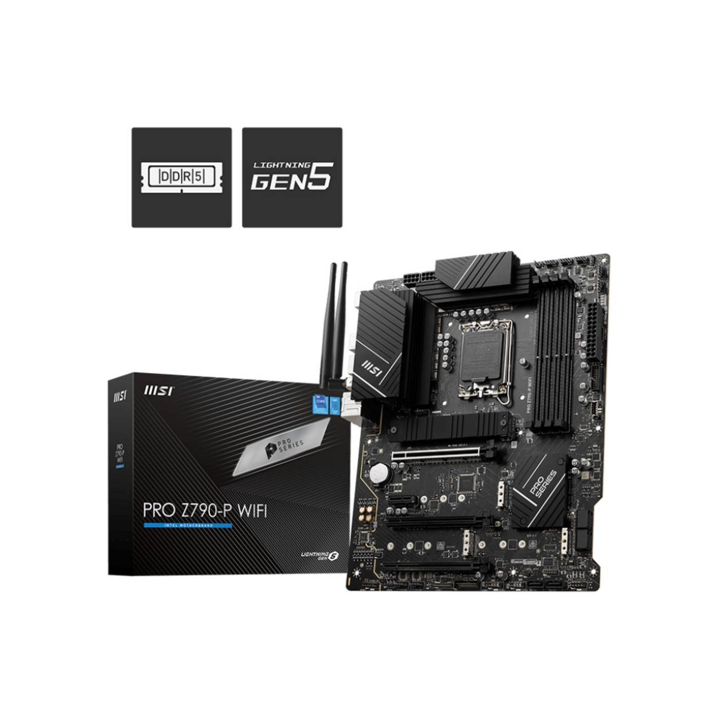 Micro Star International Computer PRO Z790-P WIFI Moderkort Sockel Intel® 1700 Formfaktor ATX Moderkort-chipset Intel® Z790