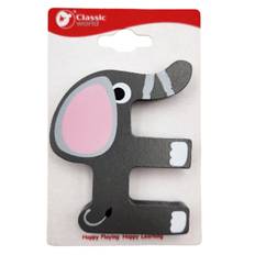 Classic World - Træbogstav E fra Classic World, træ, dyremotiv (6 cm)