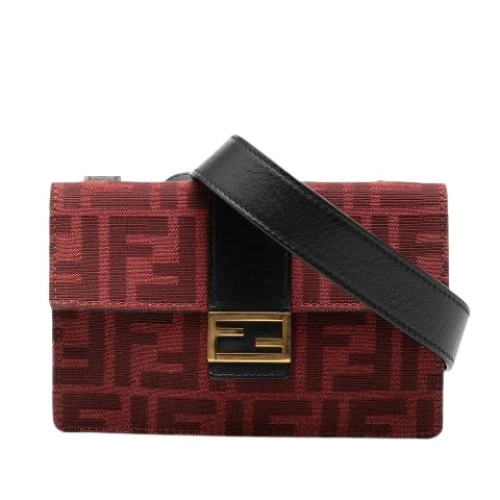 Fendi Vintage Pre-owned Canvas fendi-tasker - Vintage - Dame - Rød - ONE SIZE -