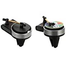 VICASKY Aromspridare 2 Sets Retro Record Player Doft Diffuser Air Outlet Aromaterapi Record Player Design Parfym Grance Diffuser Clips För Lastbilar Retro Skivspelare