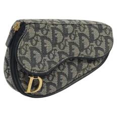 Dior Vintage, Pre-owned, unisex, Blå, ONE SIZE, Tyl, Pre-owned Canvas clutches