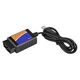 Obd2 Till Usb, Obd Till Usb-kabel Bil USB-kontakt V1.5 OBD2 Diagnostisk Kabelgränssnittsskanner för Benz för BMW för Citroen Odb2 Till Usb PyOBD Av Donour Sizemore för MacOSX och Linux för Hyundai