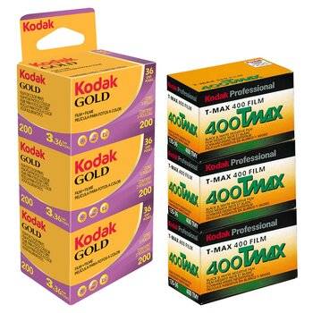 Kodak MIX Pack- Gold 200 135/36 3-pak + T-MAX 400 Prof.135/36 3-pak