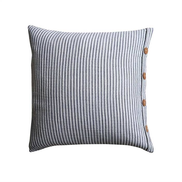 Pagunette Pyntepuder - Stripey Cover - str. 50x50 cm. - Black.