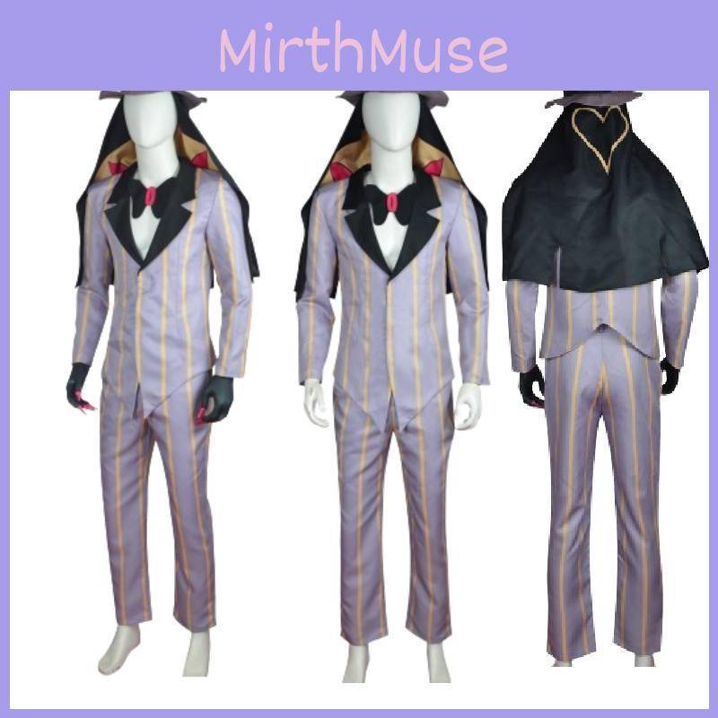 Hazbin Hotel Sir Pentious Cosplay Kostym Polyestertyg Våren 2023 Xs-xxxl cm gray