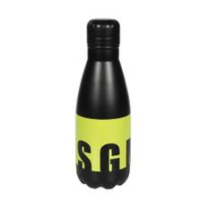 Msgm, Home, Herr, ONE Size, Stålflaska med logotryck fram - black (ONE SIZE)