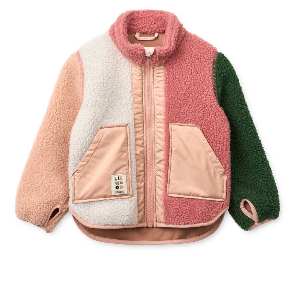 Noam Fleecejakke, Dusty Rose Multi Mix, Liewood