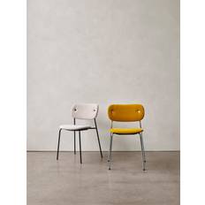 Co Dining Chair, fully upholstered, Black - Audo Bouclé 02