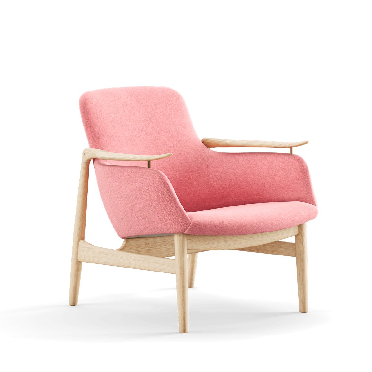 53 Lænestol, eg klar olie af Finn Juhl Watercolour - Rose Quartz - Jacobsen Plus