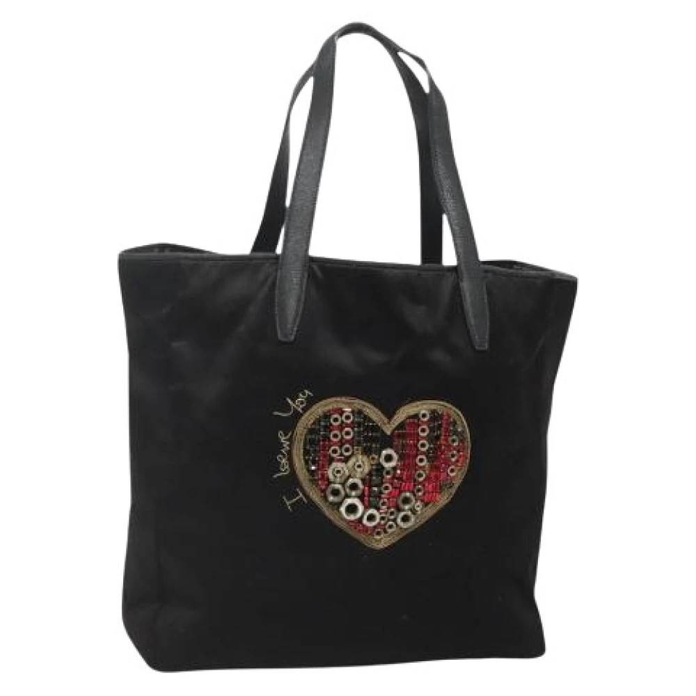 Loewe Pre-owned Pre-owned Satin Tote Bag - Vintage - Dame - Sort - ONE SIZE - Satin