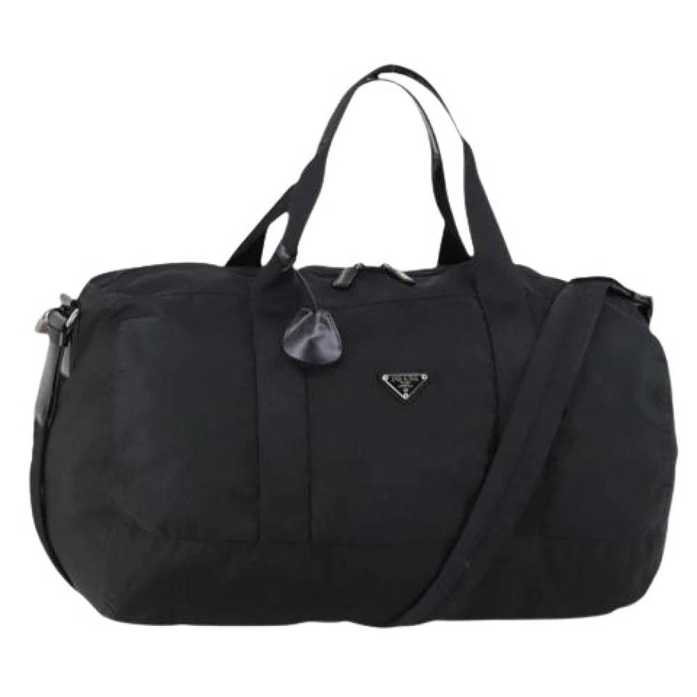 Prada Vintage Pre-owned Weekendtaske - Vintage - Dame - Sort - ONE SIZE - Nylon